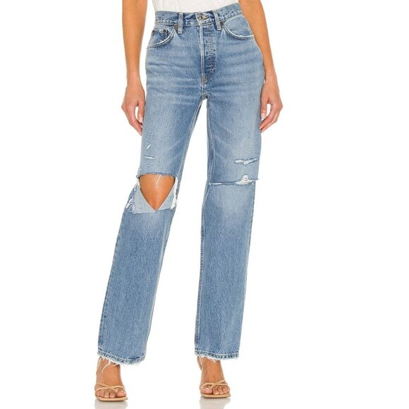 Re/Done Denim - RE/DONE Originals 90s Comfy Jeans Sunfaded Destroy Size 26